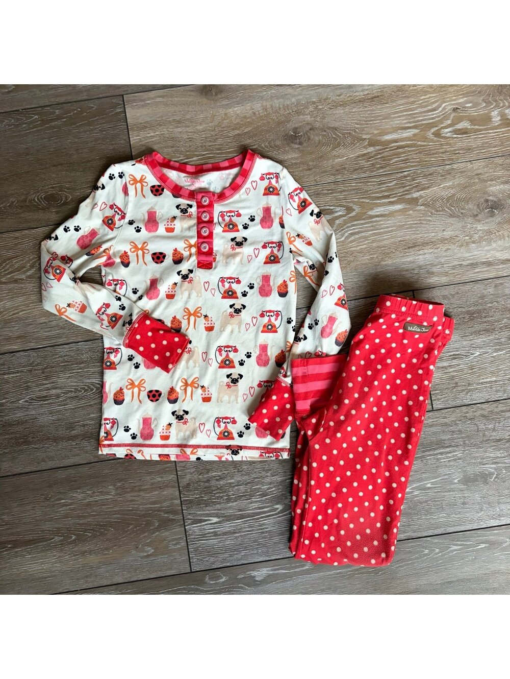 Matilda Jane Pug Heart PJ set